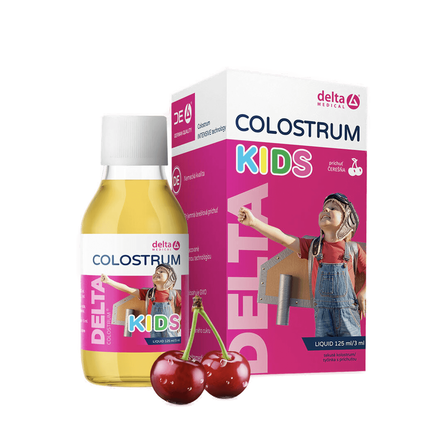 DELTA COLOSTRUM® KIDS Čerešňa 125 ml